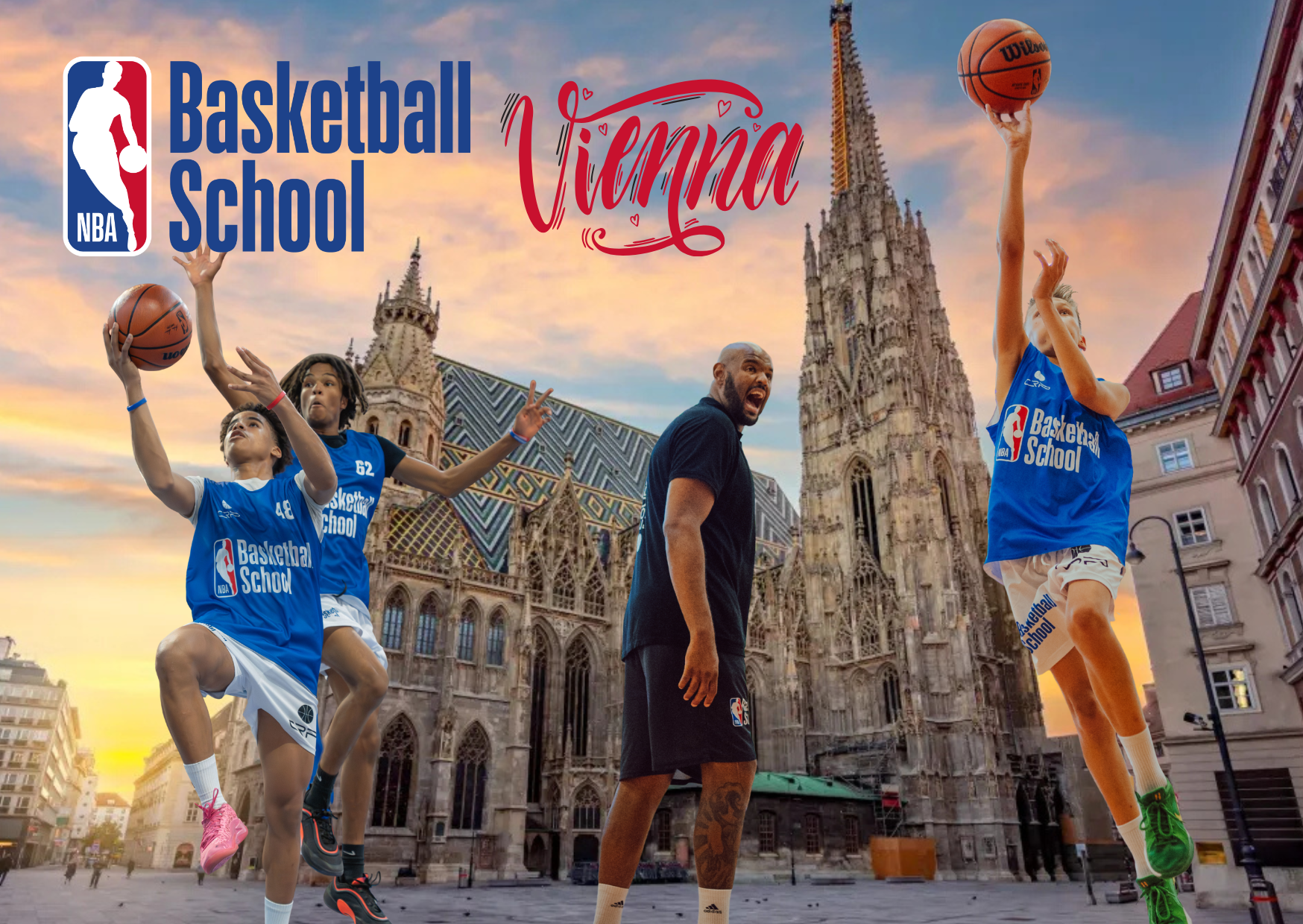 NBA Basketball School Camp – Spielszene in der Halle